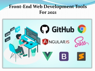Front-End Web Development Tools For 2021
