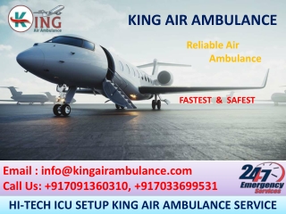 Get Low-Fare ICU Air Ambulance in Patna and Varanasi by King