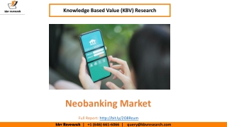 Neobanking Market Size Worth $333.4 billion by 2026 - KBV Research