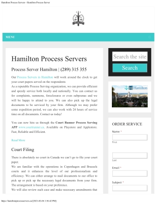 Hamilton process server