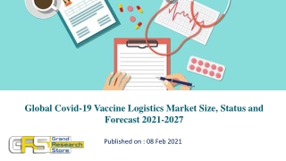 Global Covid-19 Vaccine Logistics Market Size, Status and Forecast 2021-2027