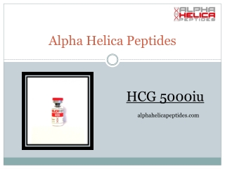 HCG 5000iu - Alpha Helica Peptides