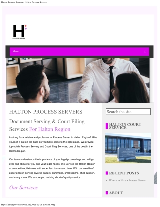 Halton Process Server