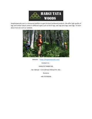 Teak Logs and Lumber for Sale | Hargitatawoods.com