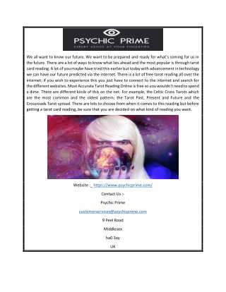 Online Full Tarot Reading in London | Psychicprime.com