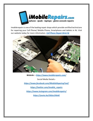 Cell Phone & Smartphone Repair in Brick NJ