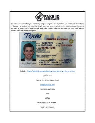 Buy Fake Driver License Online | Fakeidndl.com