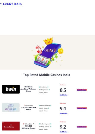 Mobile Casinos India