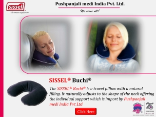 SISSEL® Buchi  | Travel neck Pillow | Pushpanjali medi India Pvt Ltd