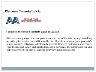 3 reasons to choose security gates in Austin