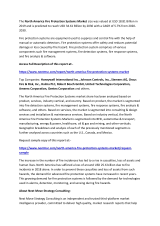 North America Fire Protection Systems Market by Competitive Landscape to 2030