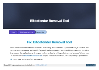 Bitdefender Adware Removal Tool | Instant Guide