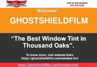 Window Tint Simi Valley-GhostShieldFilm