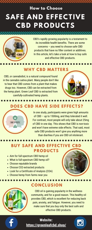 Shop for Best Safe and Effective CBD Products
