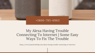 Alexa Having Trouble Connecting to Internet? Instant Fixes 1-8007956963