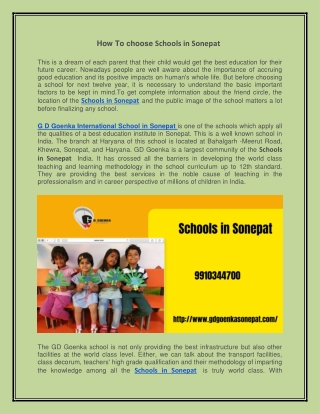 Schools in Sonepat Best future For Students