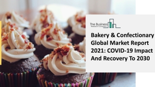 Bakery And Confectionary Market Trends, Cost Structure Analysis, Growth Opportunities And Forecast To 2030