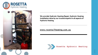 Hydronic Heating Installation, Hydronic Heating Repair - Rosetta Heating