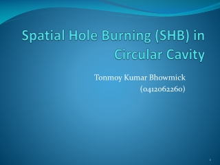 SHB circular cavity