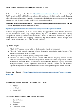 Vacuum Interrupter Market Research Report