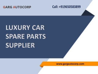 Audi Car Spare Parts Supplier in India