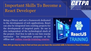 Important Skills To Become a React Developer