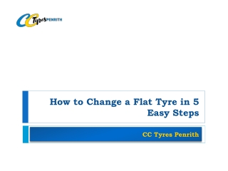 How to Change a Flat Tyre in 5 Easy Steps?