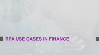 RPA Use Cases in Finance