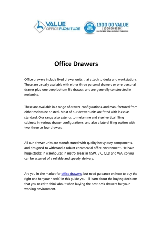 Portable Office Drawers | office furniture | office desks