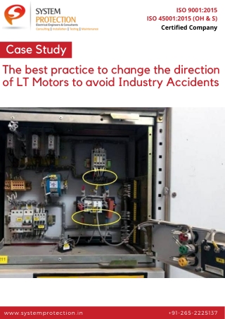 The best practice to change the direction of LT Motors to avoid Industry Accidents