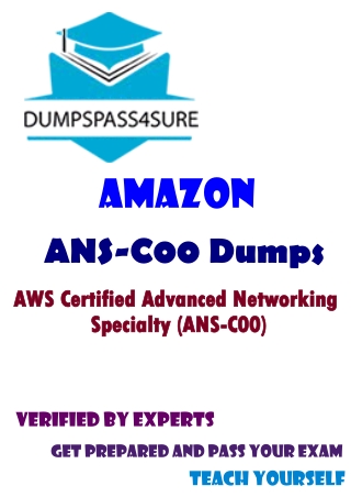 Get Latest 2021 ANS-C00 Dumps PDF | Dumpspass4sure
