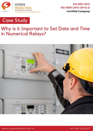 Why is it Important to Set Date and Time in Numerical Relays?