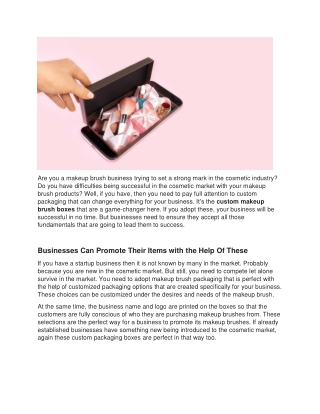 How Makeup Brush Boxes helps you to boost your business