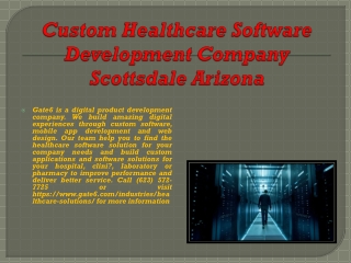 Custom Healthcare Software Development Company Scottsdale Arizona