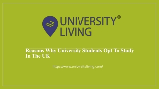 Reasons Why University Students Opt To Study In The UK