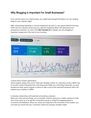 Why Blogging Is Important For Small Businesses?