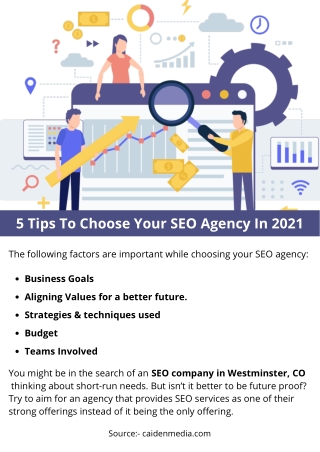 5 Tips To Choose Your SEO Agency In 2021