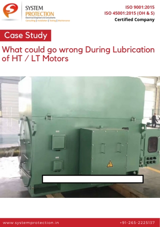 Case Study - What could go wrong During Lubrication of HT / LT Motors