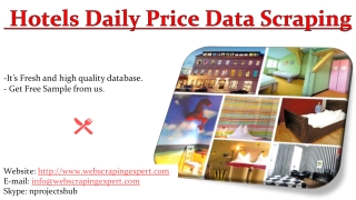 Hotels Daily Price Data Scraping