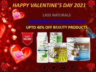 Buy Herbal Cosmetic Products with 40% Off on Valentine's Day