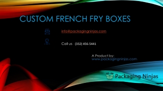 Get The Special Discount on French Fry Box in The USA