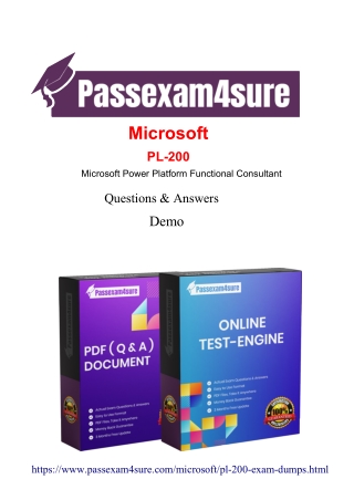 PL-200 Exam Questions, Microsoft PL-200 Free Dumps | PassExam4Sure