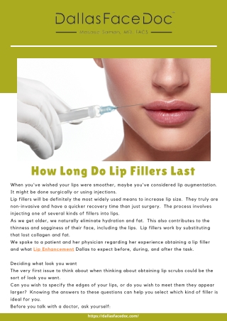 How Long Do Lip Fillers Last