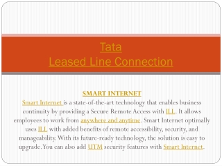 Tata Leased Line Connection | Call: 9036000187 | Price/Cost and Tariff Plans