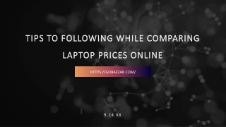 Comparing Laptop Prices Online