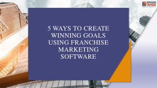 How to curate a successful franchise marketing software in USA