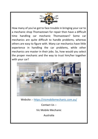 Best Car Mechanic Epping | Vicmobilemechanic.com.au