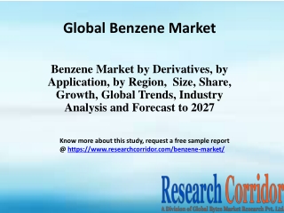 Benzene Market by Derivatives, by Application, by Region,  Size, Share, Growth, Global Trends, Industry Analysis and For