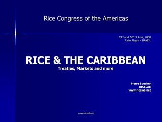 Rice Congress of the Americas