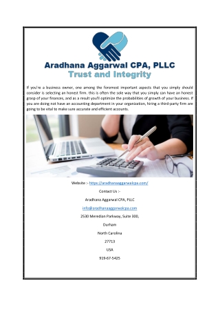 Top Accounting Firm In Durham | Aradhanaaggarwalcpa.com